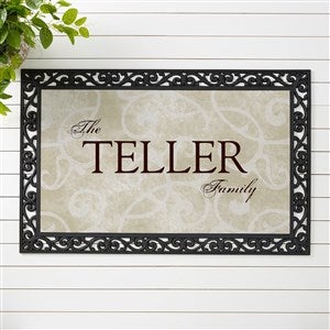 Personalized Family Name Welcome Mat - 9927-M
