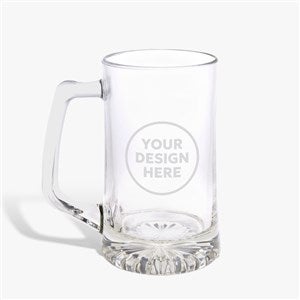 Personalized Engraved Logo Glass Bar Mug - 9994