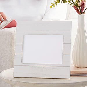 Happy Happy Birthday Personalized Shiplap Frame - 5x7 Horizontal
