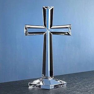 Etched Waterford Crystal Selah Standing Cross
