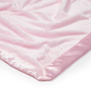 Pink silk baby clearance blanket