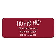 Hand Lettered Ho Ho Ho Address Labels - 22502