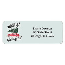 Classic Red Car Address Labels - 22506
