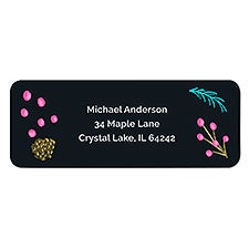 Neon Chalkboard Address Labels - 22507