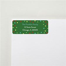 holiday christmas address labels personalization mall