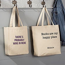 Expressions Personalized Canvas Tote Bags - 22615