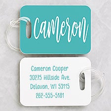 Scripty Style Personalized Luggage Tags - 22640
