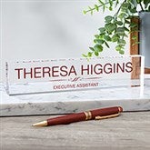 Personalized Acrylic Desk Name Plate - 22652
