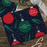 Ornaments & Pine Personalized Wrapping Paper - 22677