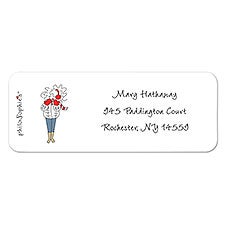 Winter Girl Return Address Labels  - 22690