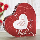 Missing Piece Personalized Romantic Heart Keepsake Gift - 22695