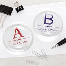 Executive Personalized Colored Crystal Paperweights - 22704
