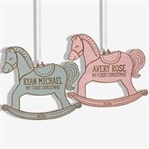 My 1st Christmas Rocking Horse Personalized Baby Ornament  - 22741