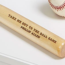 Personalized Mini Baseball Bat - Add Any Text - 22879