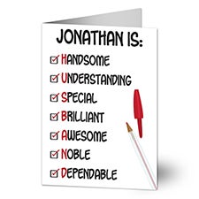 My Husband Is Personalized Greeting Cards - 23007