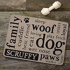 Happy Dog Personalized Dog Food Mats - 23053