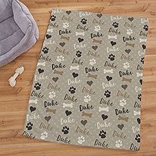 Personalized Dog Blankets -  Playful Puppy - 23070