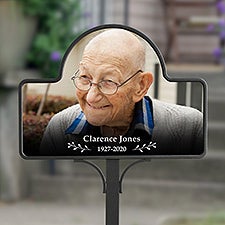 Photo Memorial Personalized Magnetic Garden Sign - 23107