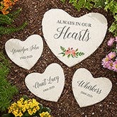 Memorial Garden Personalized Heart Garden Stones - 23111