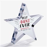 Best Aunt Ever Personalized Star Award Gift - 23170