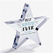 Best Boyfriend Ever Personalized Star Award Gift - 23171