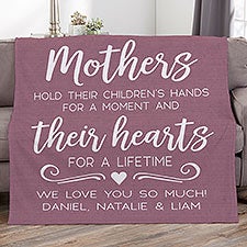 Personalized Blankets - Mothers Hold Their Childs Hand... - 23184