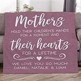 Personalized Blankets - Mothers Hold Their Child's Hand... - 23184