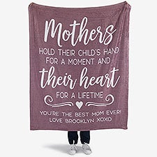 Personalized Blankets - Mothers Hold Their Childs Hand... - 23184