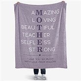 Mother Acronym Personalized Mothers Day Blankets - 23185