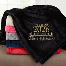 Personalized Graduation Fleece Blankets - 23202