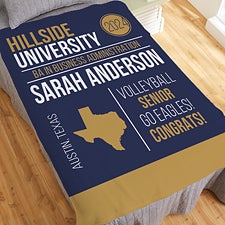 Personalized Graduation Blankets - Graduation State - 23204