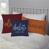 Scripty Style Personalized Graduation Throw Pillows - 23208