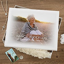 Personalized Memorial Photo Memory Keepsake Box - 23212