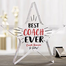 Personalized Sports Coach Award - Best Coach Ever  - 23243