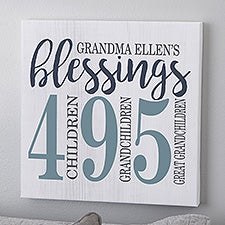 Personalized Count Your Blessings Canvas Prints - 23300