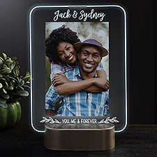 LED Picture Frames Personalized Light Up Glass Couples Frame - 23320