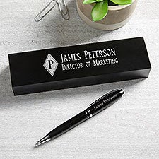 Executive Monogram Personalized Aluminum Pen Set - 23328