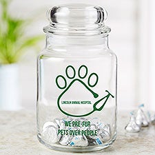 Veterinarian Office Personalized Treat  Candy Jar - 23347