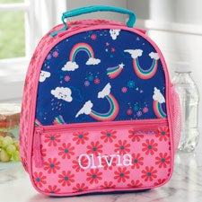 Rainbow Print Personalized Kids Lunch Bag - 23364