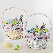 Personalized Sports Easter Basket For Boys - 23374