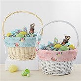 Personalized Baby Girl Easter Baskets - Floral Baby - 23378