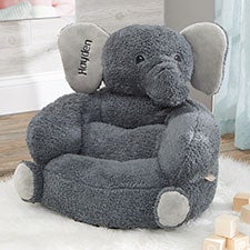 Custom Embroidered Kids Elephant Plush Chair - 23400