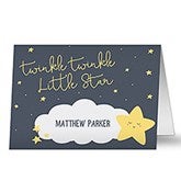 Twinkle, Twinkle Personalized Baby Congratulations Card - 23431