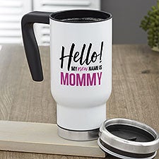 Personalized Pregnancy Announcement Travel Mug For Her - 23493