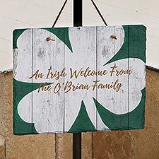 Luck Of The Irish Personalized Slate Sign - 23500
