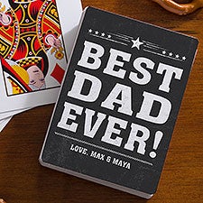 Personalized Playing Cards - Best Dad Ever - 23529