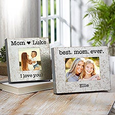 Galvanized Metal Box Picture Frames for Mom, Grandma - 23543