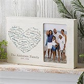 Farmhouse Heart Personalized Family Picture Frame - 23552