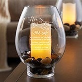 Engraved Wedding Memorial Candle Holder - With Us On This Day - 23566
