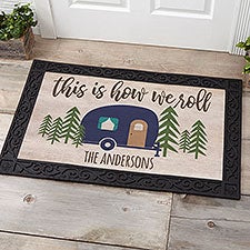 Personalized Happy Camper Doormat - 23575